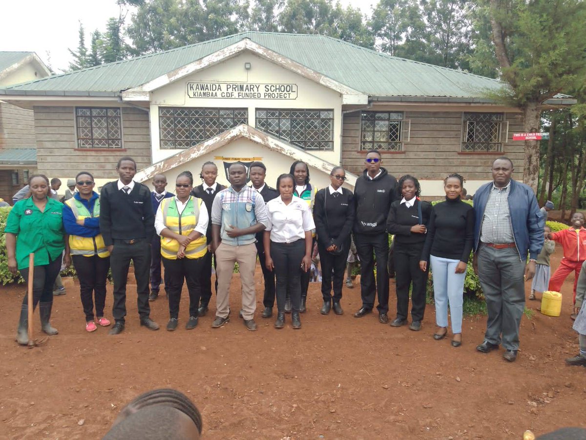 StJohnKenya's tweet photo. Our volunteer members were at Kawaida Junior secondary school in Kiambaa, Kiambu county where they planted over 200 trees in the school compound. Would you like to join us during our tree planting exercises? Get in touch on 0711 32 75 44. #5BillionTrees https://t.co/vd0dTXEFnS