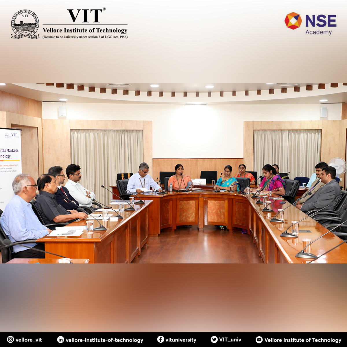 VIT_univ's tweet photo. #SSL School of #VIT signed #MoU with #NSEAcademy and launched 2 new programs - https://t.co/nURKwHwDpG (#BankingandCapital Markets) and https://t.co/nURKwHwDpG (#FinancialTechnology), as well as new #NSMART Lab.
#VITMoUs #SchoolofSocialSciencesandLanguages #BachelorofCommerce https://t.co/FpCDh4f9U9