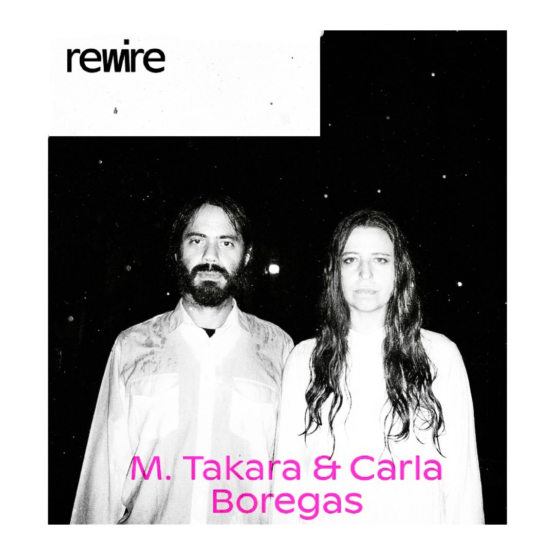 If you happen to be at @rewirefestival in The Hague then don’t miss M.Takara & Carla Boregas tomorrow at 6pm at Koorenhuis