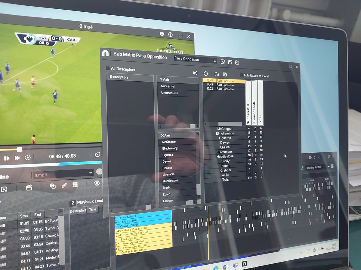 POD_PAPESH's tweet image. The performance analysis module at Reykjavik University starts on Thursday. Coursework set. Online videos uploaded. Example soccer match coded. Just need to correct some data entry errors.