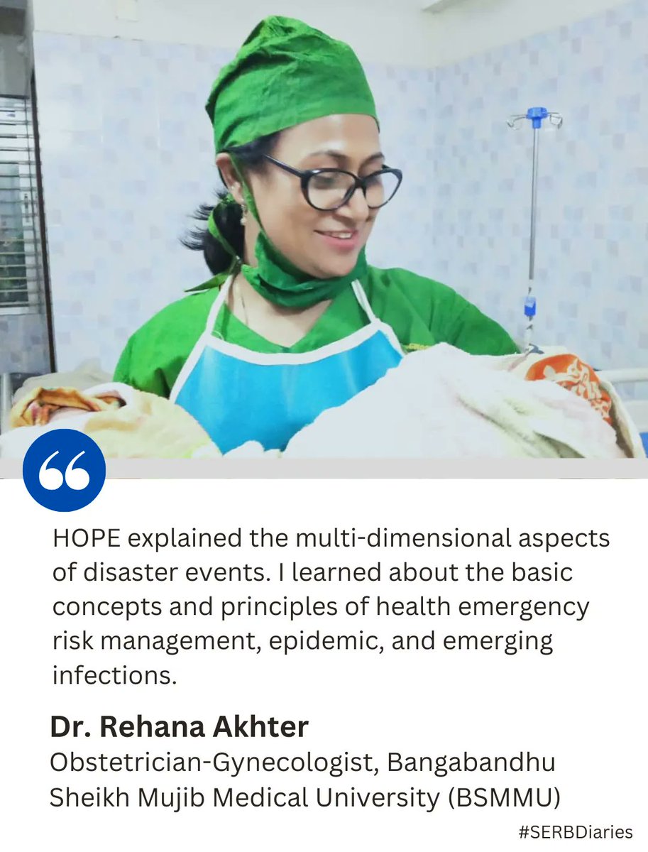 PeerSouthAsia's tweet photo. Diagnosed for Learning! 🇧🇩 

Dr. Akhter connects the HOPE training with a more insightful approach to COVID-19. 
Read more about her inspiring journey in medicine: 
https://t.co/nUBmjkJpba  

#SERBDiaries #ReshapingBangladesh https://t.co/2HeH6h15Nz