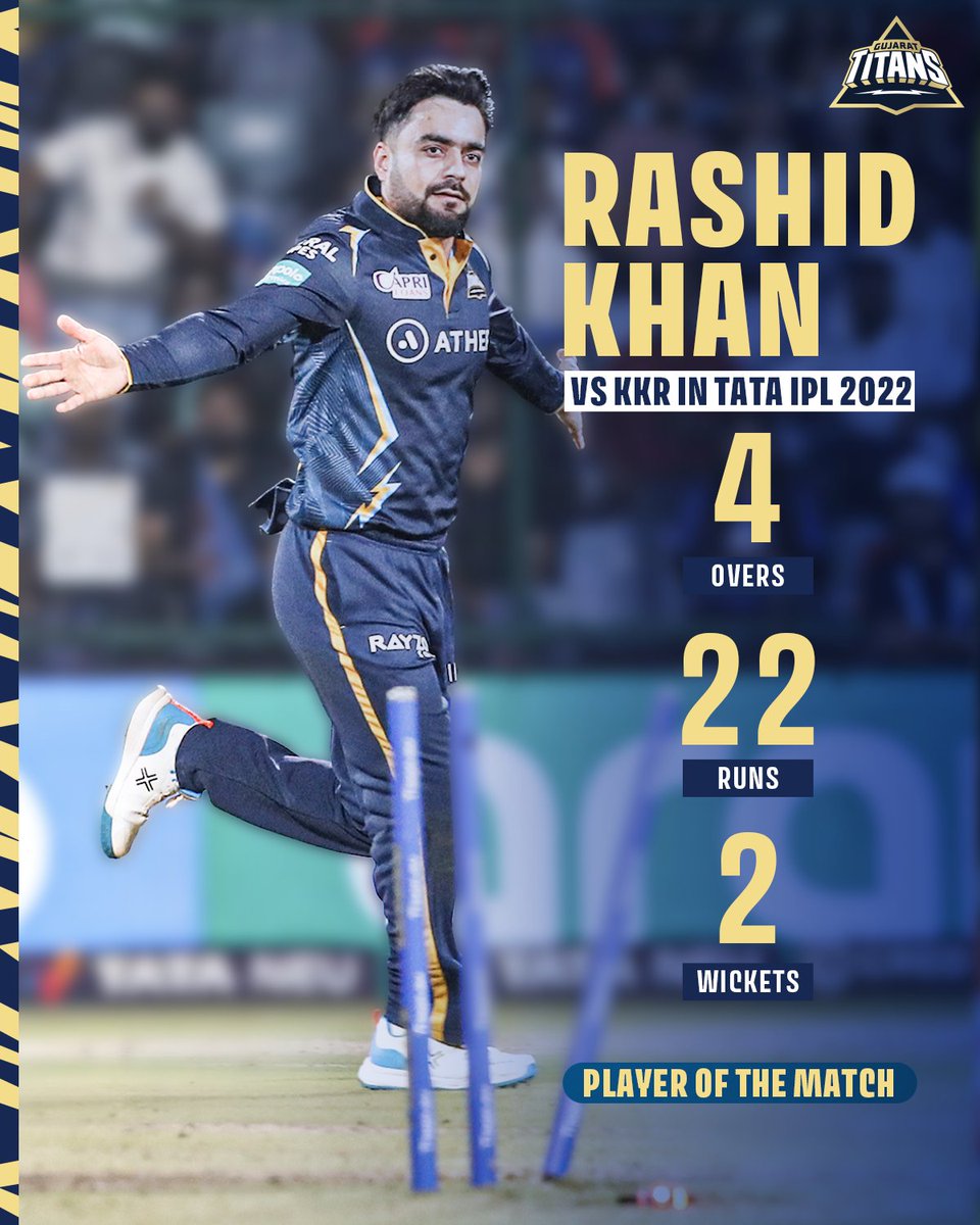 F Rashed Bhai Rashid Bhai was on 🔥 when we last met KKR! Predict how many wickets ...