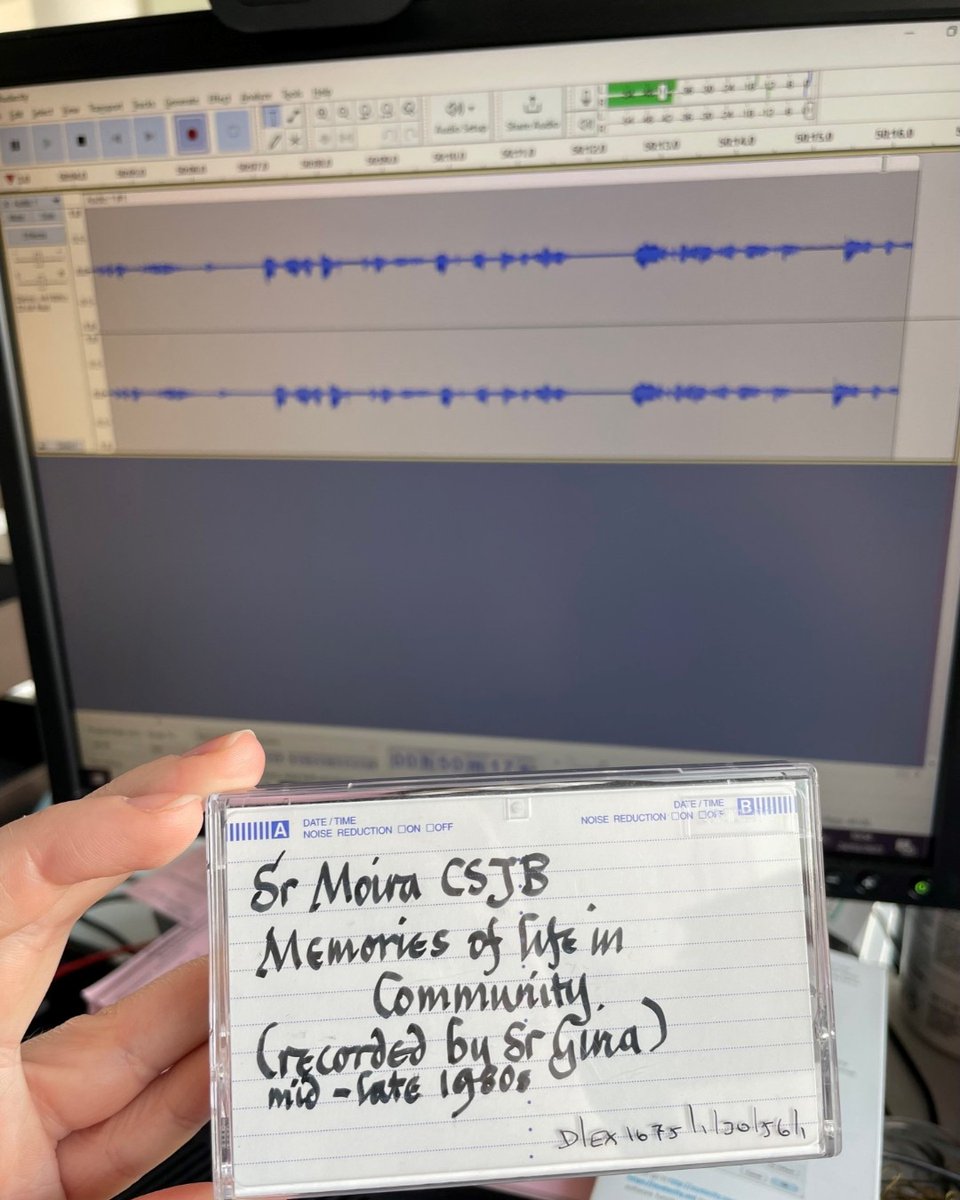 Some exciting developments at BRO! This was us last month digitising our first cassette tape. We’ve now got the hardware and software to create digital copies of tapes ourselves. They will be uploaded to @Preservica which we can arrange access to onsite. #DigitalArchives @ARAScot