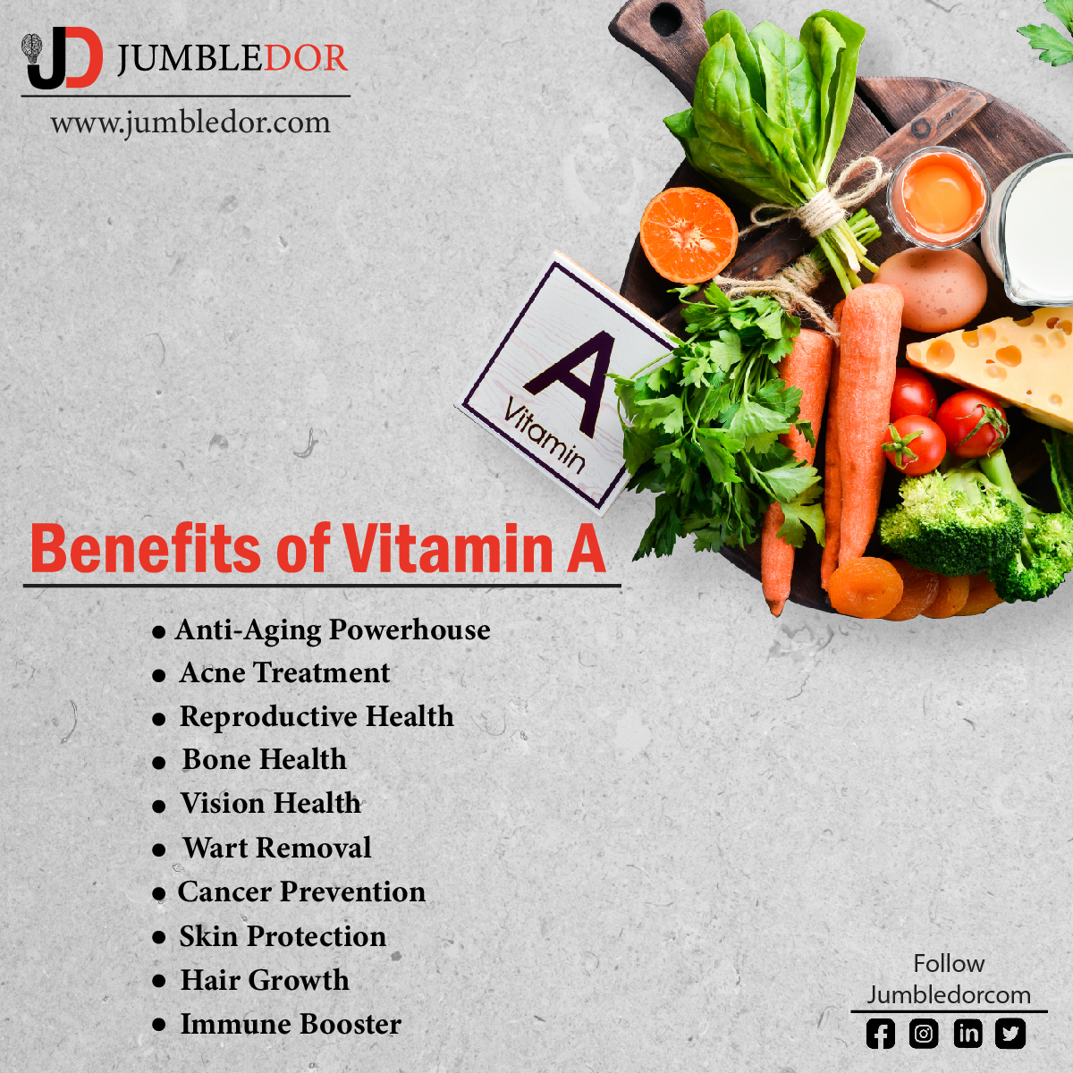 jumbledorcom's tweet photo. Benefits of Vitamin A https://t.co/Plnv6SiggF
read more on https://t.co/5ukB1dn1Lo
.
.
.
#HealthForAll #healthcare #HealthyLiving #Healthylife #acne #antiaging #Health #skincare #Skin https://t.co/aU0wPdMgoP
