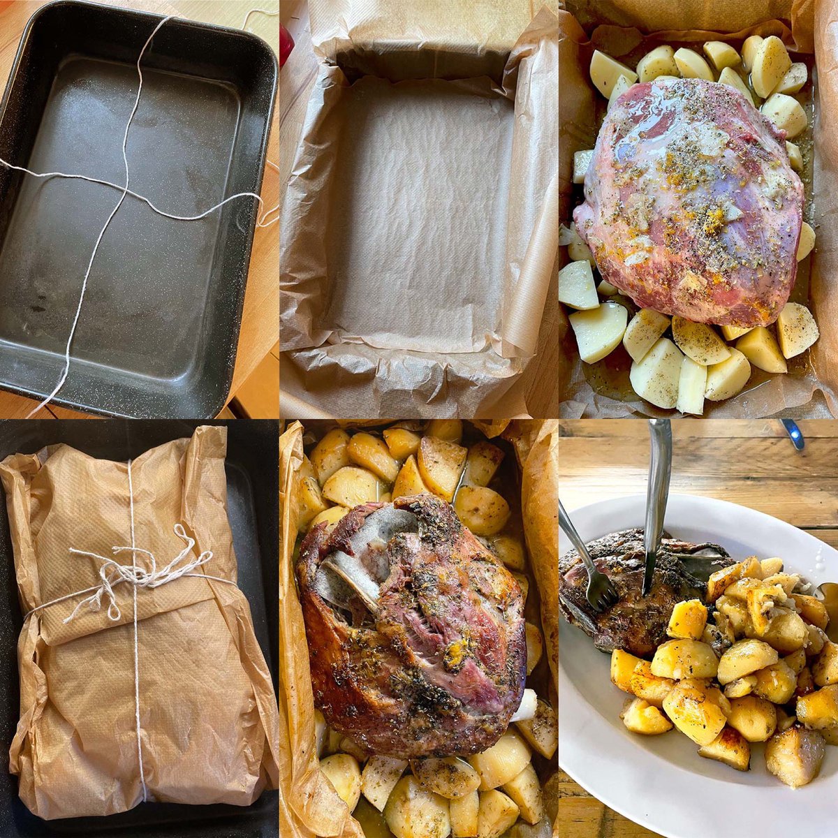 thesecretsupper's tweet photo. Get all the prep done for the big Easter Sunday today. We are having slow roast lamb shoulder with potatoes (kleftiko - recipe on website). Prepped today and ready to put in the oven first thing tomorrow morning for a long slow cook. https://t.co/EvHa0j4HVa