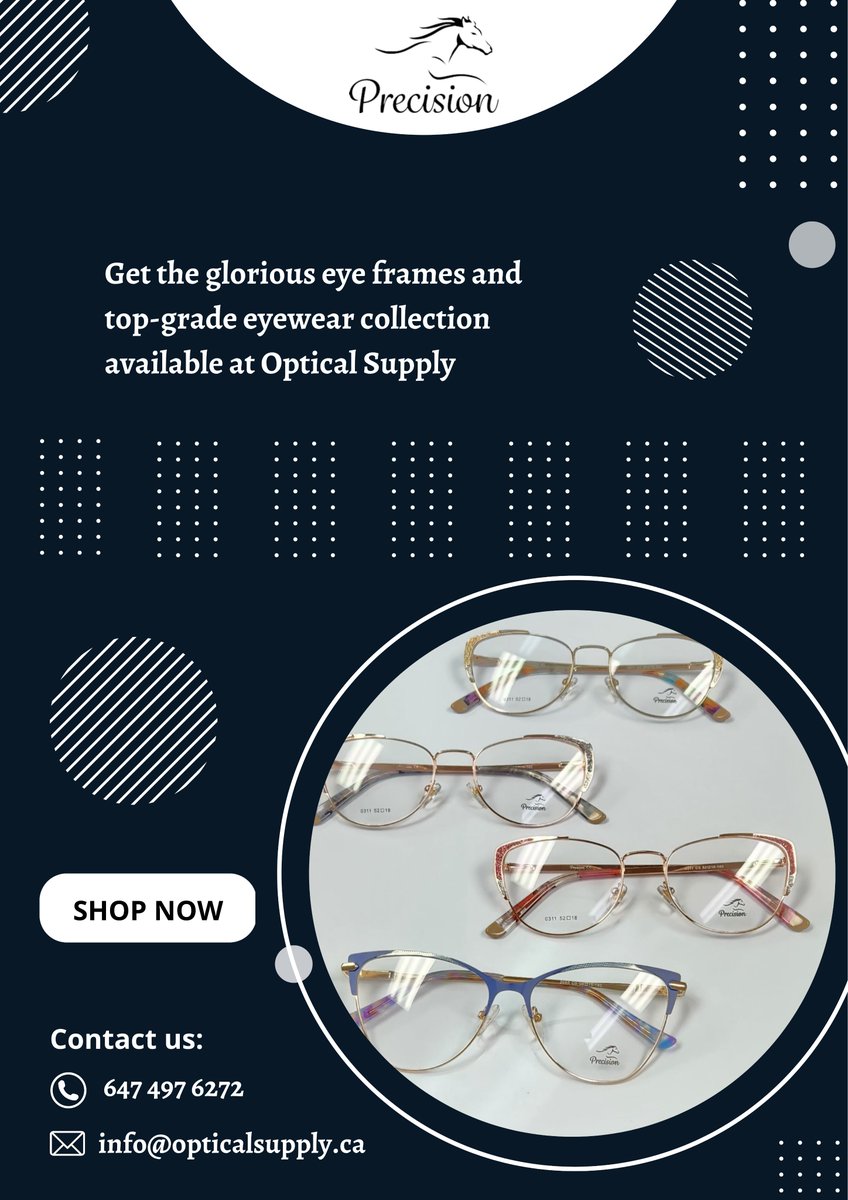 OpticalSupply1's tweet photo. Get the distinguished range of frames to enhance eyewear and eye-protection

For More Information:-
Contact Us:- 647-497-6272
Visit Our Website:- https://t.co/HMEBXYJXus

#eyeweartrends #eyeweardesign #eyewear #opticalframes #shades #glassesbranded #glassesfashion #eyes https://t.co/NUoR1L4Es3