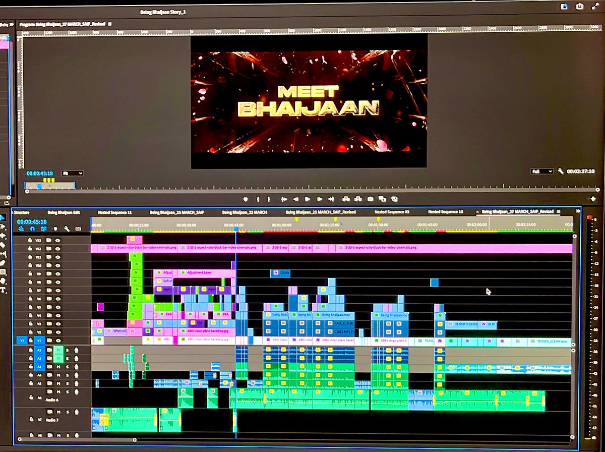 Sarooshofficial's tweet photo. New Project, New Edit for @BeingSalmanKhan @SKFilmsOfficial Meet Bhaijaan Story is out now. #KBKJ #KBKJTrailer #meetbhaijaan #salmankhan #editing @SalmanKhan_ @SalmanKhan_FC @Team_SalmanKhan @SalmanKhan0033 @TeamSalmanFan https://t.co/bHyshZwaTC
