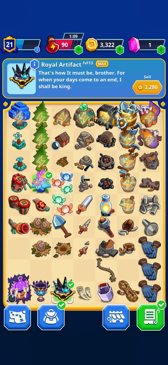 CalmThyPalm's tweet photo. FINALLY. GODS. #MedievalMerge #MobileGaming #MobileStreamer https://t.co/lYvwQoP8L3