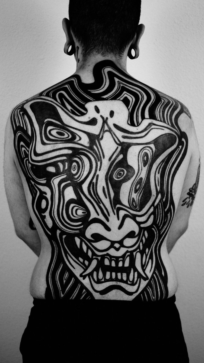 #backpiecetattoo did this a month ago 👹