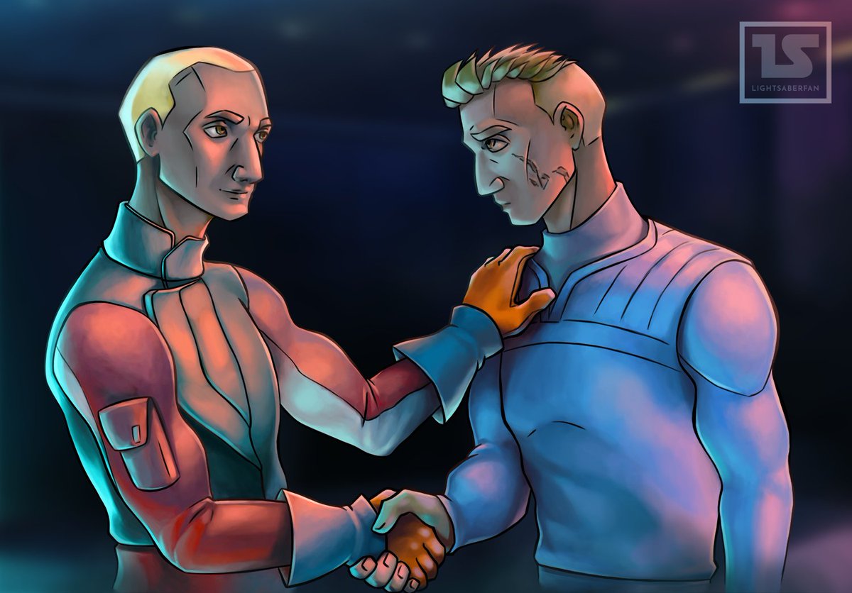 Pintado terminado!
Hoy comparto con vosotros un dibujo sobre una hipotética escena que podría llegar a pasar en la que Howzer y Rex se conocen y deciden unir fuerzas.
#Howzer #CaptainRex #Clones #TheBadBatch #StarWarsfanart