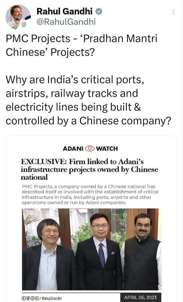 AmitJavheri's tweet photo. @INCIndia Play Politics But Don't play China's propaganda by changing Nationality of a Taiwanese National- A Taiwanese National on Rahul's claim https://t.co/Nu7BorNuua