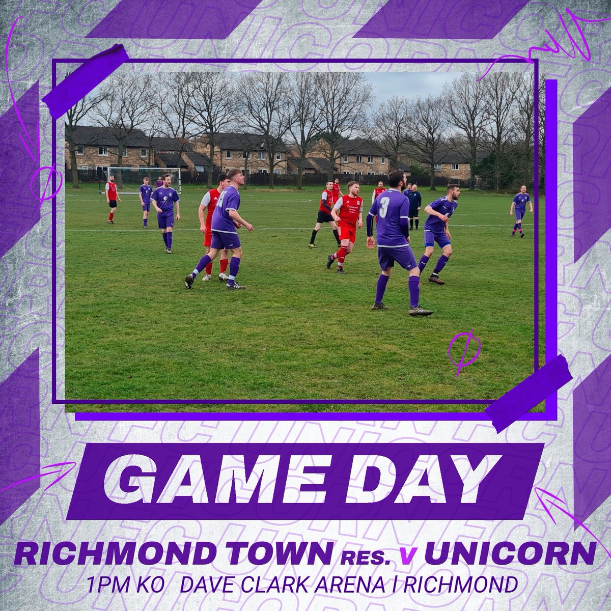 GAME DAY! Big Dales Cup Semi today vs Town!
🆚 Richmond Town Res.
🏆 Dales Cup Semi
📍 Dave Clark Arena
⏰ 1pm KO
#earlyko #grassroots #semi #unicorn #unicornfc 🦄🦄