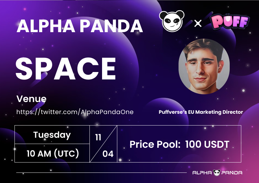 ShillBotxyz's tweet photo. 🎙Unpacking the Future of a Web3 Game and NFTs
#AlphaPanda will be hosting a Twitter Space with @Puffverse - the Big Web3 Game backed by Xiaomi
⏰Time: 11th April 2023, 10:00 UTC
🎁Reward: $100
🌟Let's drop your questions! The chosen will share our reward!
👇Drop questions👇 https://t.co/0aK6Uoz4UB