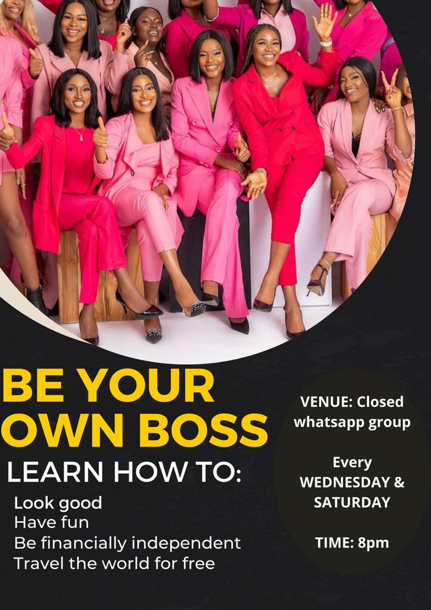 ifycrete's tweet image. If you would love to know how to be your own Boss and build a steady source of income for yourself, come and join this once in a lifetime opportunity

Message me now to be a part of us for our training this Sunday