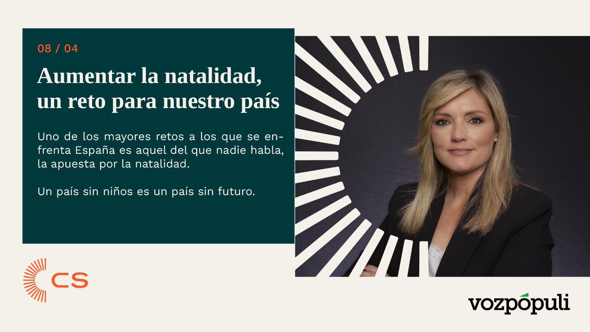 ✍🏻 Comparto mi tribuna para <a href="/voz_populi/">Vozpópuli</a> 

‘Aumentar la natalidad, un reto para nuestro país’.

Explico nuestra ambiciosa apuesta para aumentar la cobertura y facilitar el acceso de la reproducción asistida. 

vozpopuli.com/opinion/aument…
