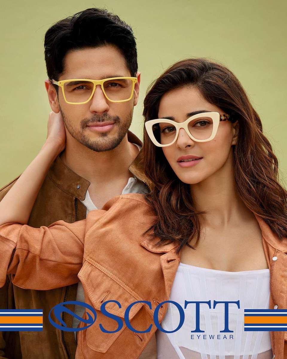 SidMUniverse's tweet photo. (New Pic) @SidMalhotra and @ananyapandayy for Scott Eyewear https://t.co/vIKU7rmF2h
