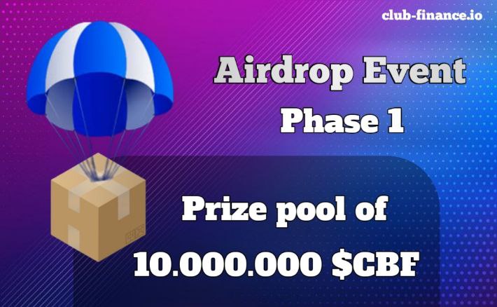 ClubFinance_bsc's tweet photo. ClubFi Token Giveaway! 

ClubFi is giving away 10.000.000 to 50 lucky winners.

Just a simple task to do:

Like all post clubfi
Retweet
Tag 3 Friends

Contest will end end of this May 2023, Dont miss the chance! https://t.co/Cq0WSCQi4p