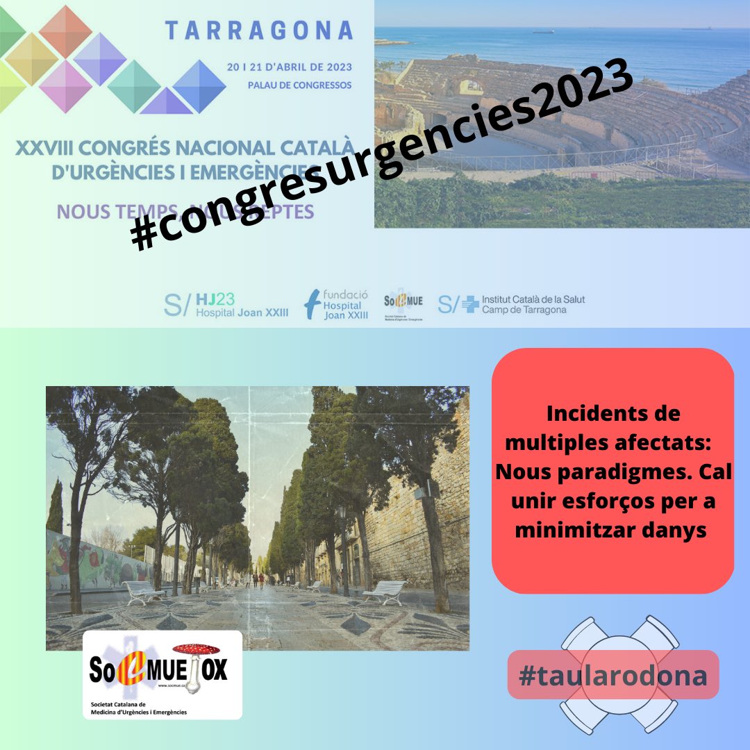 SoCMUE (@socmue) on Twitter photo Bon dia!!
Queden 1️⃣2️⃣ dies ‼️
#congresurgencies2023 #socmue on parlarem de #incidentsmultiplesafectats a la #taularodona organitzada per #socmuetox
➕ℹ️ socmue.cat
T’HO PERDRÀS⁉️
#tarragona <a href="/hjoan23/">Hospital Universitari Joan XXIII</a> Bon dia!!
Queden 1️⃣2️⃣ dies ‼️
#congresurgencies2023 #socmue on parlarem de #incidentsmultiplesafectats a la #taularodona organitzada per #socmuetox
➕ℹ️ socmue.cat
T’HO PERDRÀS⁉️
#tarragona <a href="/hjoan23/">Hospital Universitari Joan XXIII</a>