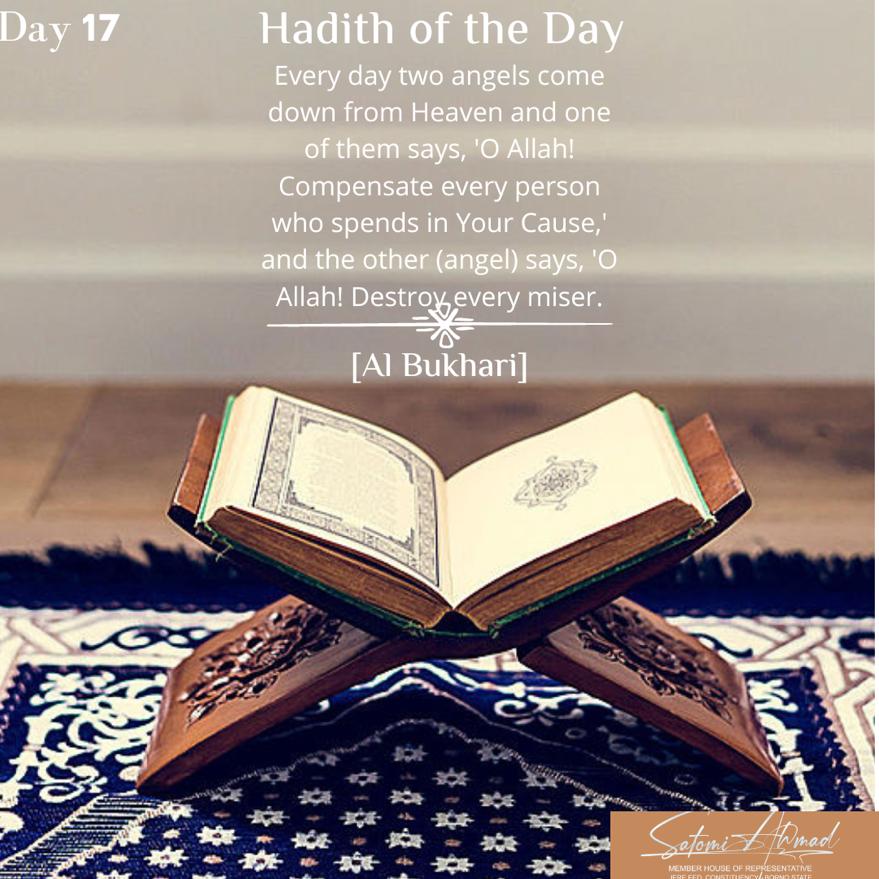 JeebreelMaidami's tweet image. HADITH OF THE DAY:

RAMADAN MUBARAK!

#day17 
#RamadanMubarak 
#RamadanMessage
#EngrSatomiMHR