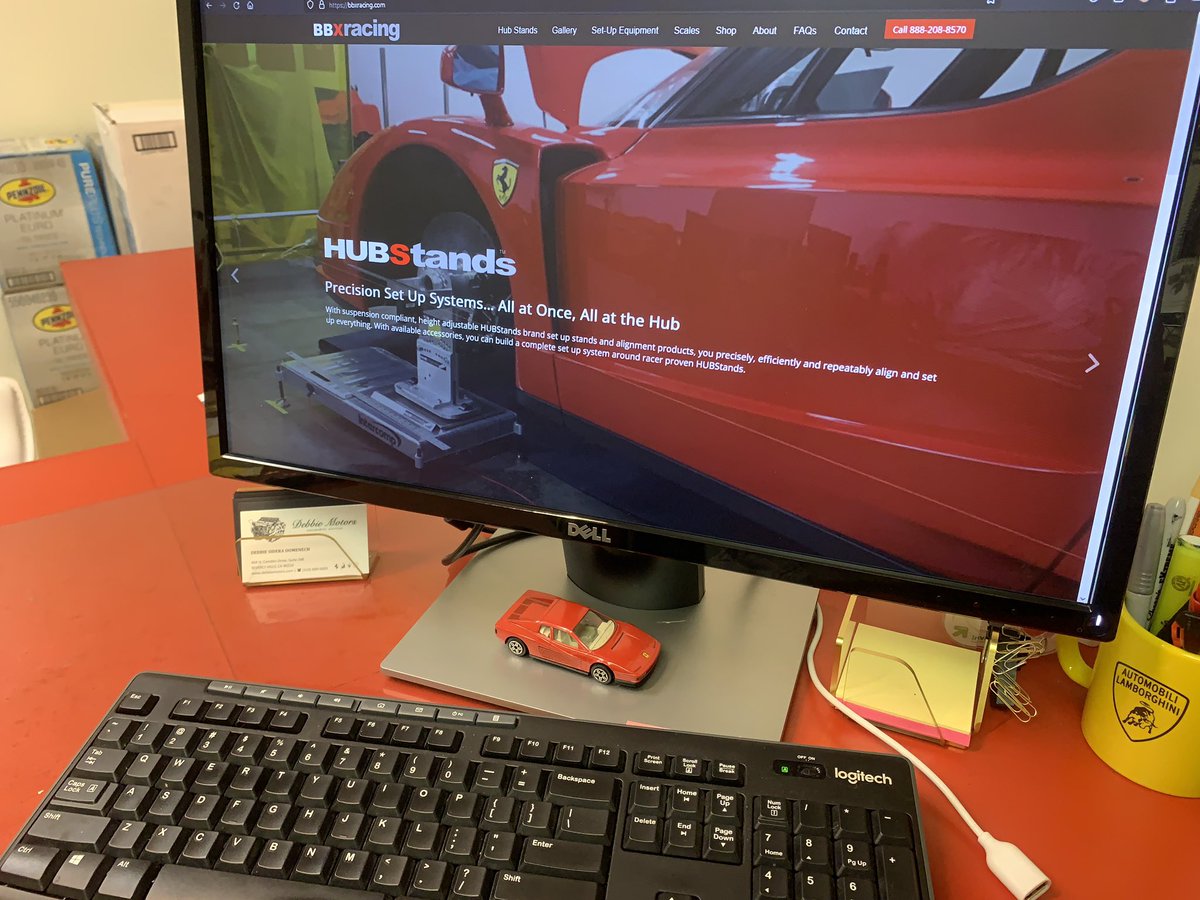 DebbieMotors's tweet photo. When the alignment manufacturer is choosing our pictures to represent their products. #Hubstands #bbxracing #ferrarienzo https://t.co/ElcshwOhIL