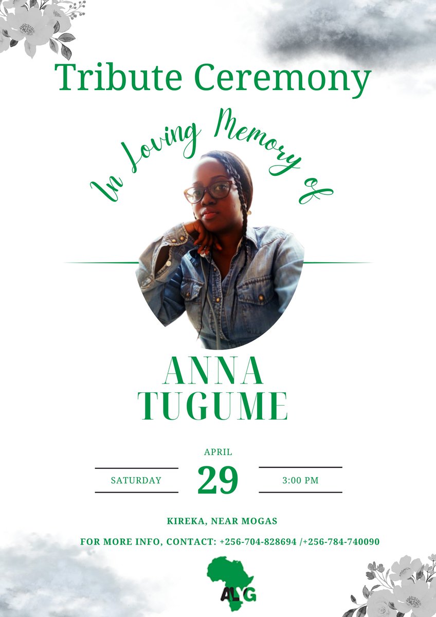 afrlyg's tweet photo. Dear friends and family,

It is with heavy hearts that we come together to pay tribute to our beloved Anna Tugume, who left us far too soon.  
Thread. https://t.co/iRQiKToxrr