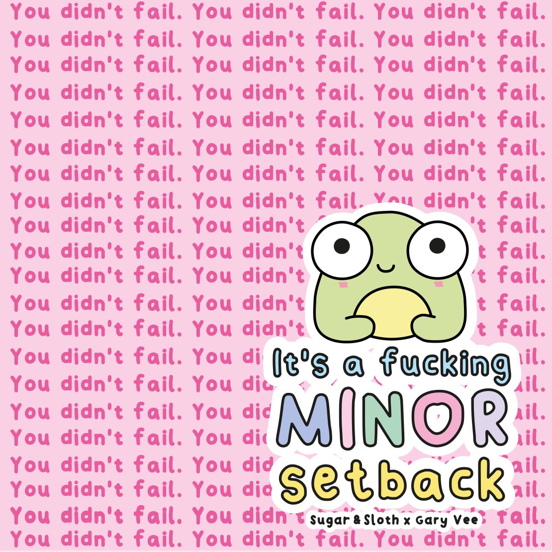 sugarandsloth's tweet photo. Just a little reminder that setbacks are just opportunities for us to kick ass even harder next time - you've SO got this bestie! ๐โโ๏ธ๐ธ #minorsetbacks #majorcomebacks #selfloveclub #onwardsandupwards #mentalhealthawareness https://t.co/gjvpgZkBjZ
