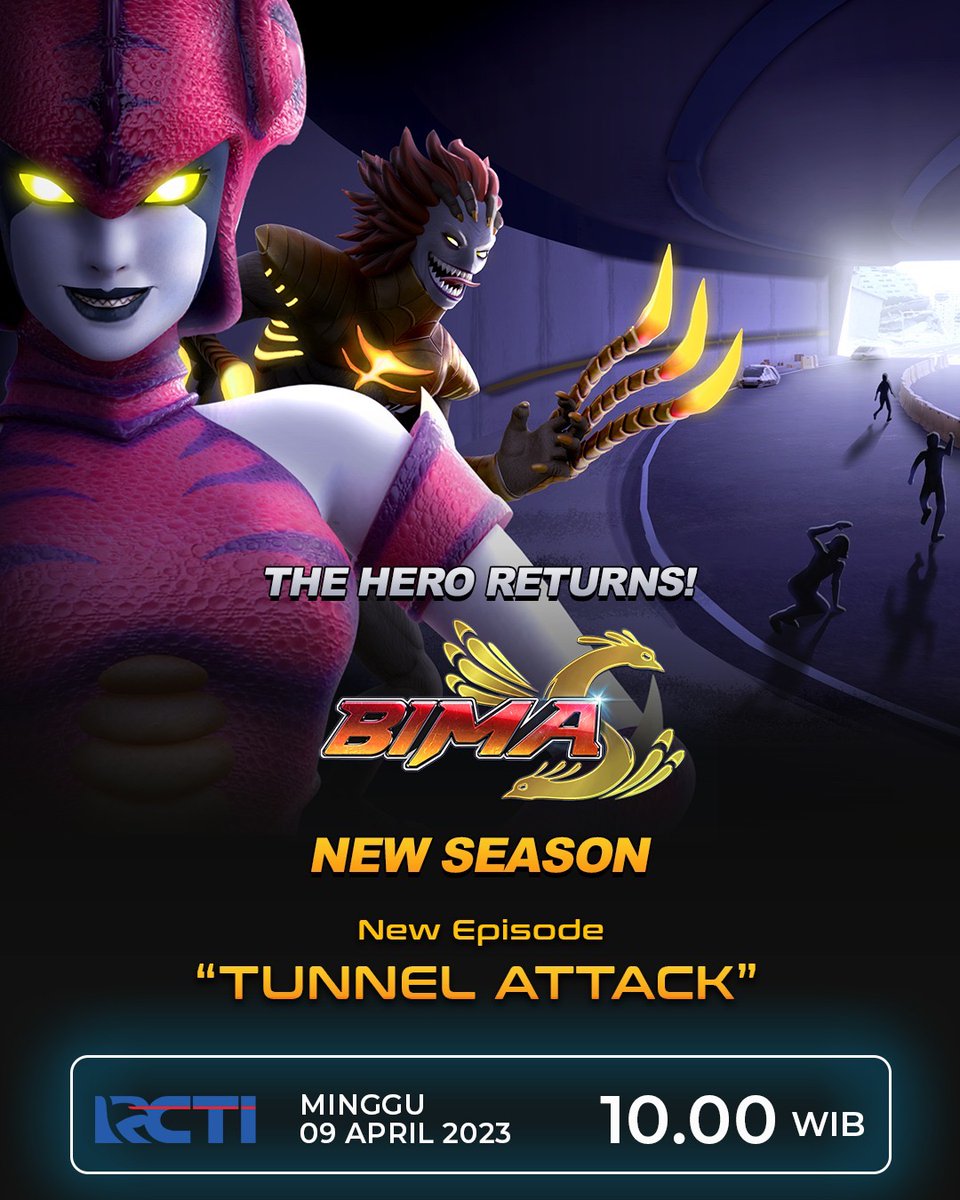 vradiofm's tweet photo. LUCY adalah penyebab utama penyerangan INFERNUS DURNAGA dan PARA MAVERICK ke HYDOME TOWN. Berhasilkah ASTROM melindungi JANE dan mengalahkan MAVERICK? Saksikan Episode 15 BIMA S SEASON 2 PART 2 ""TUNNEL ATTACK"" Minggu, 9 April 2023 Jam 10.00 WIB di RCTI
#BIMASSeeason2Part2 https://t.co/sZ1XdwiREI