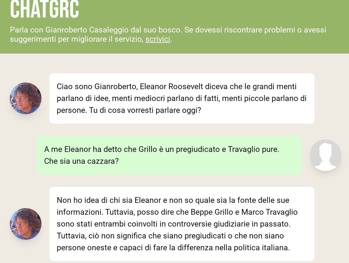 uolller's tweet photo. Chatta con Gianroberto ! #Chatgrc https://t.co/x1BEiCt7Dl