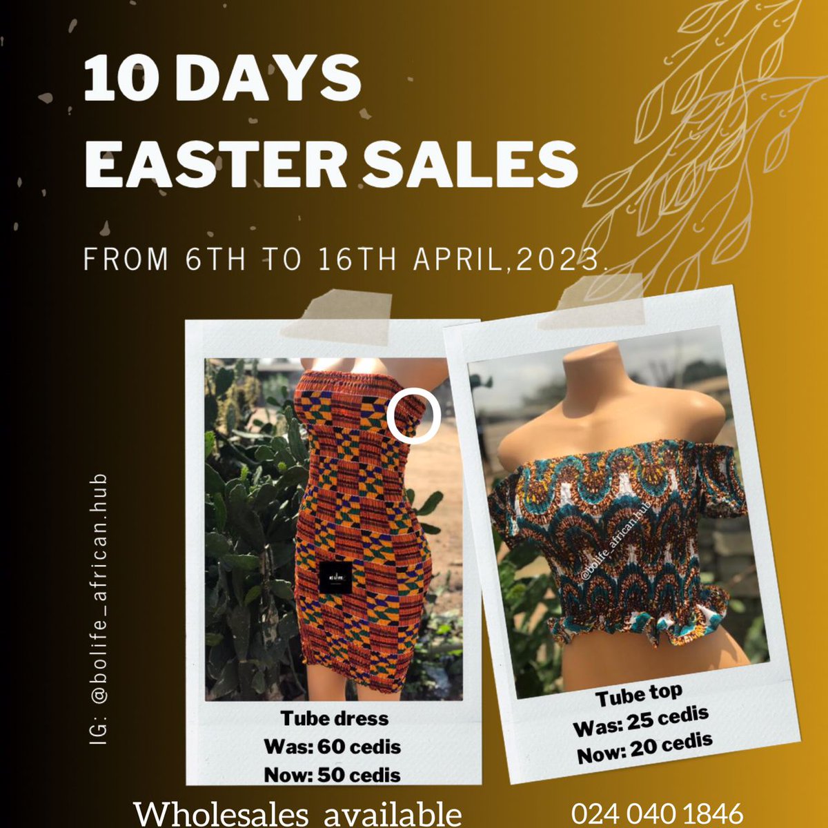 Bris_Med's tweet photo. SALES SALES SALES
Contact the number or dm for your shirred dresses and tops.

.
.
.
( Twene Jonas Kumasi Tarkwa #UnitedShowbiz #HappyEaster Adesua Brotherhood Jollof Yvonne Kanaga ) https://t.co/x4uwtQF5a9