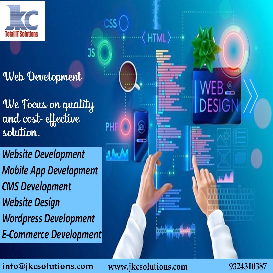 jkcsolution's tweet photo. We focus on quality and cost-effective solutions. Let us Design your next
Website. Please Contact: info@jkcsolutions.com. Phone No: 9324310387 . #informationtechnology #Technology #Future  #internet #developments #itservices #javadeveloper #programming #computerscience https://t.co/BTIRcPgw3M