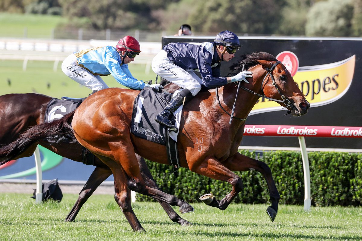 KennewellRacing's tweet photo. Fantastic to see I Am Unstoppable remain undefeated in winning the Listed Redoute’s Choice Stakes at Sandown.

Great ride from Zac and congratulations to the many owners involved.

He is a lovely colt and will now spell in preparation for the Spring Carnival 👊 https://t.co/PL5JzNodFD