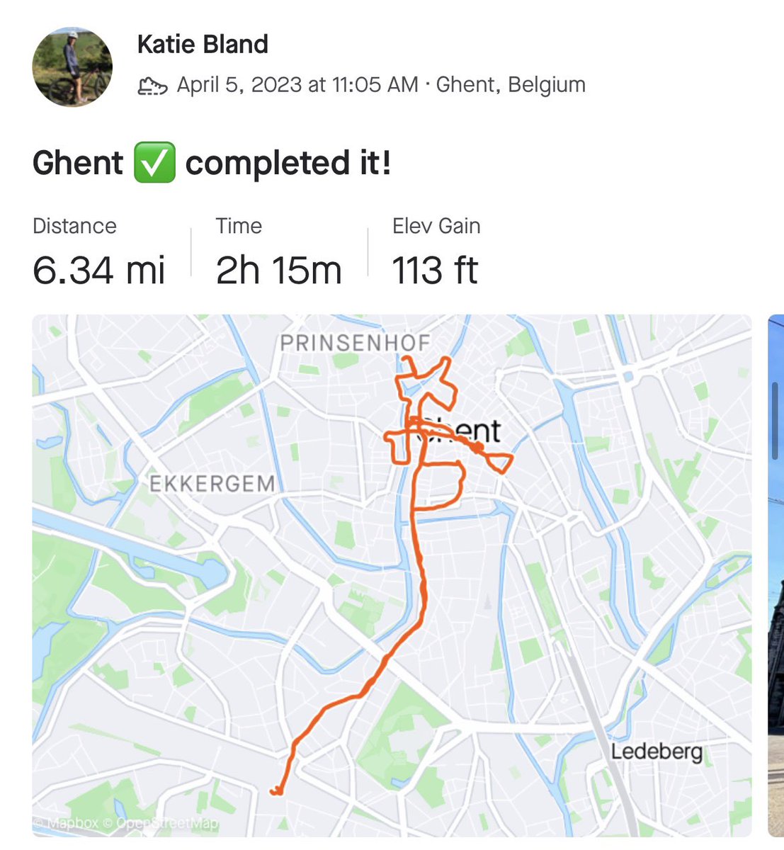 WMount's tweet photo. In an attempt to clock up the Gritcliffe Challenge miles, Miss Bland has been stomping around Belgium. She covered over 42 miles on foot over 4 days! Some would argue she’s taking it seriously for Grylls House @WmsHouse #TrekForTemplar https://t.co/S7IRTdvdx6