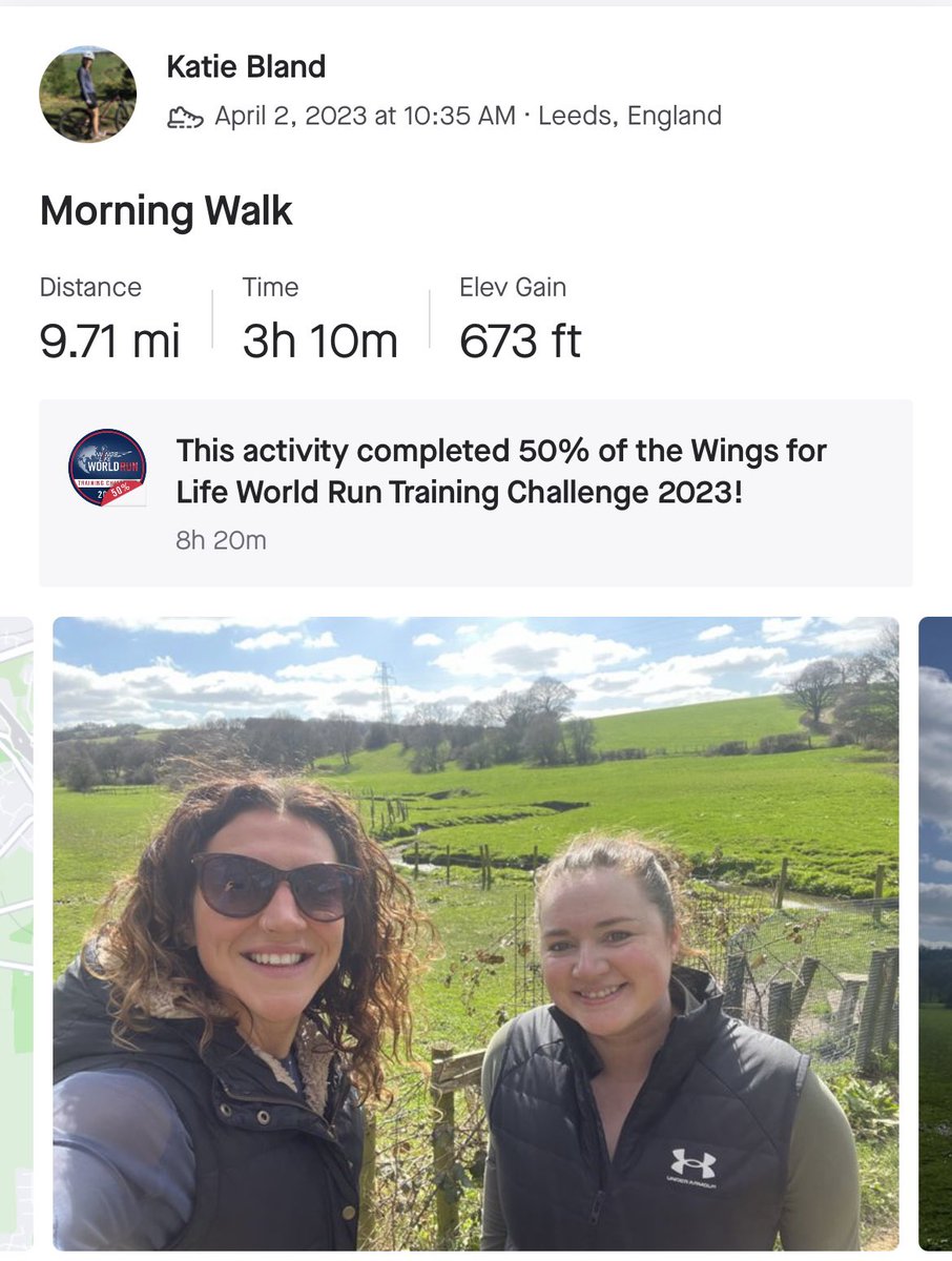 WMount's tweet photo. Mrs Stubbins and Miss Bland getting some Gritcliffe Challenge miles in with nearly 10 miles. A well deserved cake at the end of it! #TrekForTemplar @WmsHouse https://t.co/mKe9qcy25e