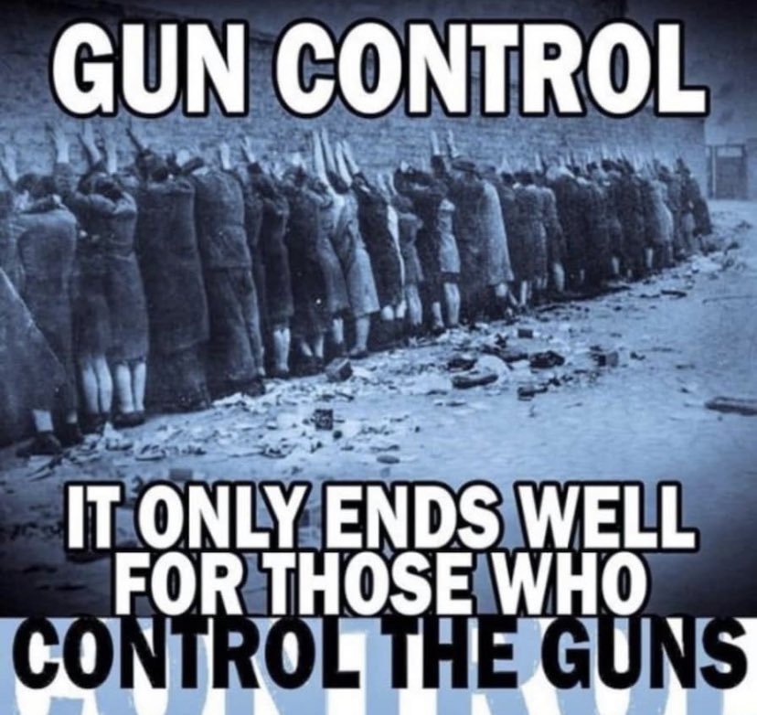 GrammyBridge's tweet photo. @JoeBiden Most Americans know that criminals do not obey any laws, period.
Most Americans see this as a Government agenda to have control of all guns.
Most Americans know the history when the Government achieves this.
#GunControlAgenda
#2AShallNotBeInfringed https://t.co/9lzYSKYWuU