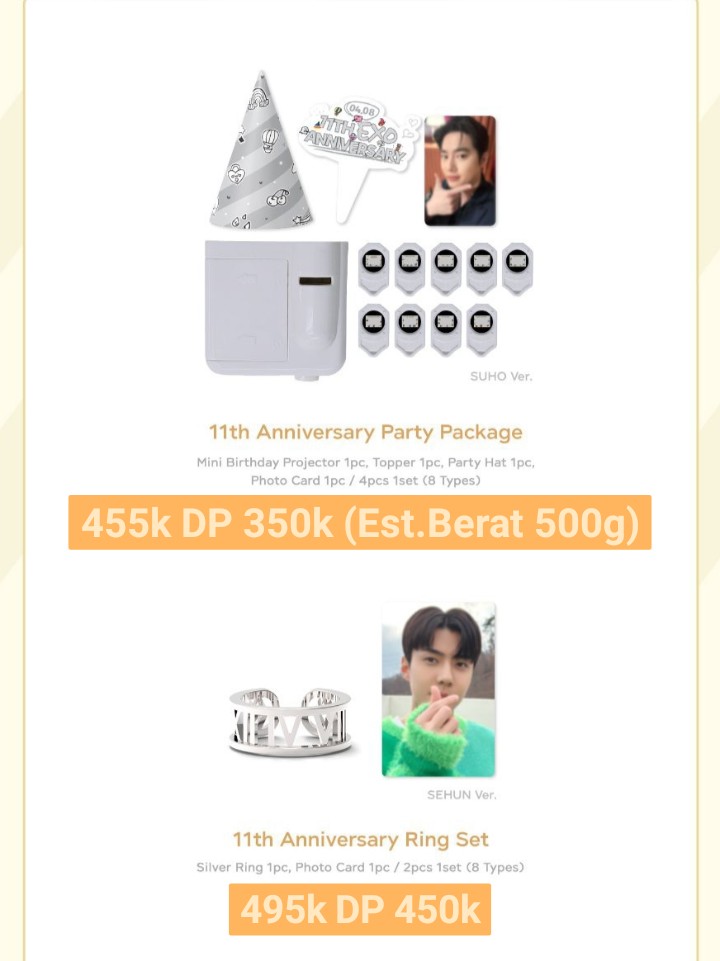ananst_id's tweet photo. [PO NEW PRICE] MD EXO Debut 11th Anniversary

🚨 Harga ada di Foto 🚨

✅ Bersih Ina
✅ Pilih Member (Tulis Di Form)
✅ GO Line
✅ Freebies
❌ Packing
🏠 Jogja

🖇️ Form Order : https://t.co/JLG6BY1TGX

T. WTS Ring Lucky Card GITD Xiumin Suho Bakehyun Chen Chanyeol D.O Kai Sehun https://t.co/NS6eSSNitS