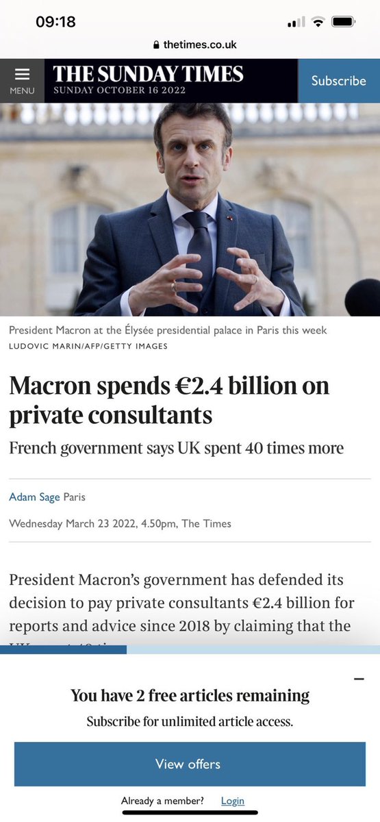 EnModeMacaron's tweet photo. La presse étrangère met le scandale McKinsey à la une!😳

2,4 milliards donnés par Macron à des consultants privés!😱 

Et en France… Rien avec la presse aux ordres de Macron!🤢 https://t.co/wWslbae4Fb