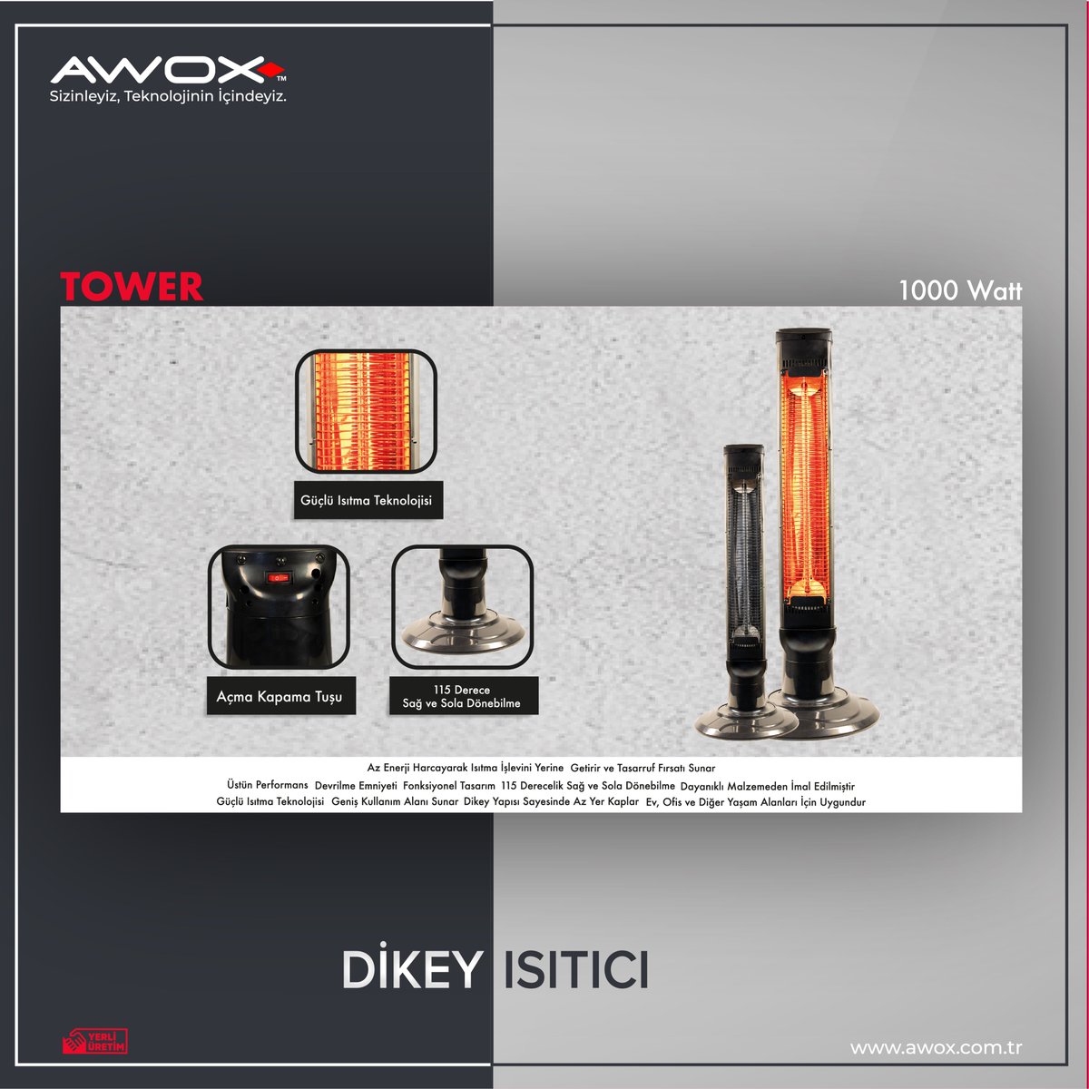 AwoxTr's tweet photo. Awox Tower - Tower RC Dikey Isıtıcı

Link :
https://t.co/KtzXm0jHXe

#awox #tectoneteknoloji #canholding #ısıtıcı #dikeyısıtıcı #heater #awoxküçükevaletleri #küçükevaletleri #homeapplication #heatertones #HeaterRepair #heaterscentral #heateronfull #heaterresistor https://t.co/7MldhqxJ4K