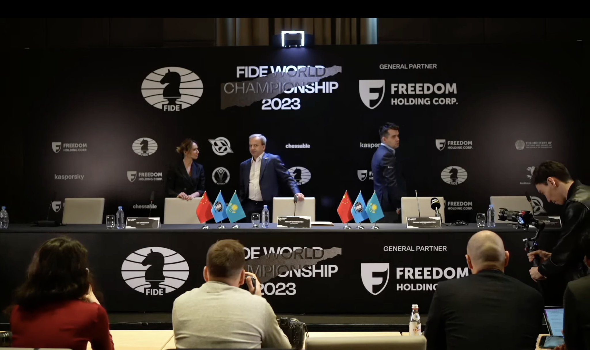 on Twitter "The opening press conference of the World