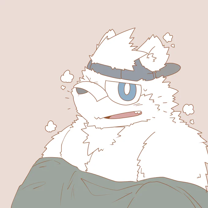 冬毛代理ちゃんと描きたかったので描いた 