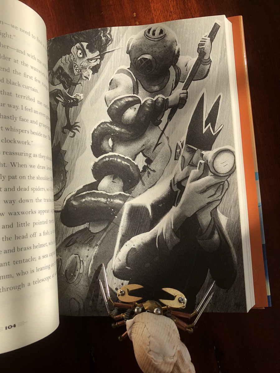 ThomasHTaylor's tweet photo. I received a copy of the illustrated US edition of #festergrimm, published this month. And, as ever, it is packed with @TallTomsTales’s sumptuous pictures. Thank you, @walkerbooksus, for producing such beautiful editions. And thank you, Tom, for your amazing art! #malamander https://t.co/eMxSsWrWSw