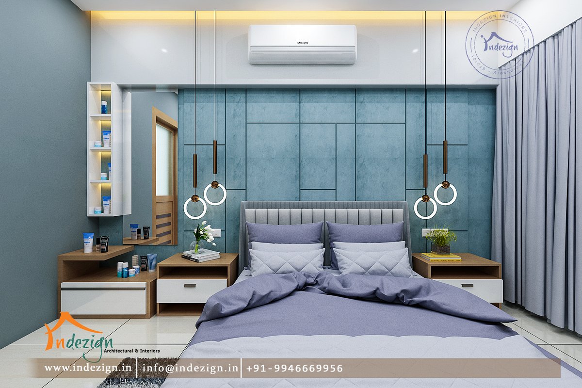 Indezign3's tweet photo. A well-designed bedroom can promote better sleep and improve overall well-being. Design your favorite bedrooms with creative designs  Call us now to know more about home interiors and trending styles: 📞+91 9946 6699 56 Visit Us: https://t.co/n4CwWEPzkF#bedroomdesign https://t.co/cacL4MoDtV