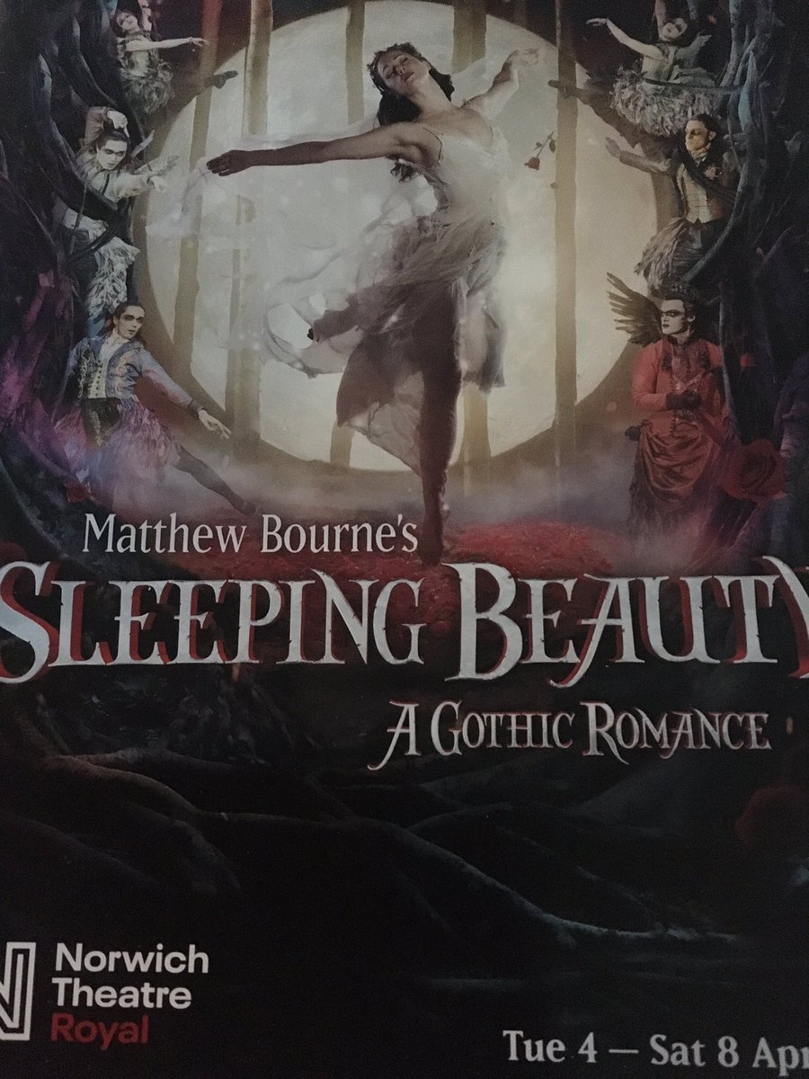 Thanks @NorwichTheatre @SirMattBourne @New_Adventures - a delight finally to see #SleepingBeauty after failed attempts in Dec/Jan in London - stunning visuals as ever from @LezBrotherston