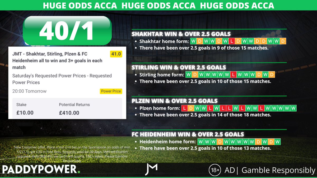 Football Tips ⚽ on Twitter "Don't to get on my Huge Odds Acca