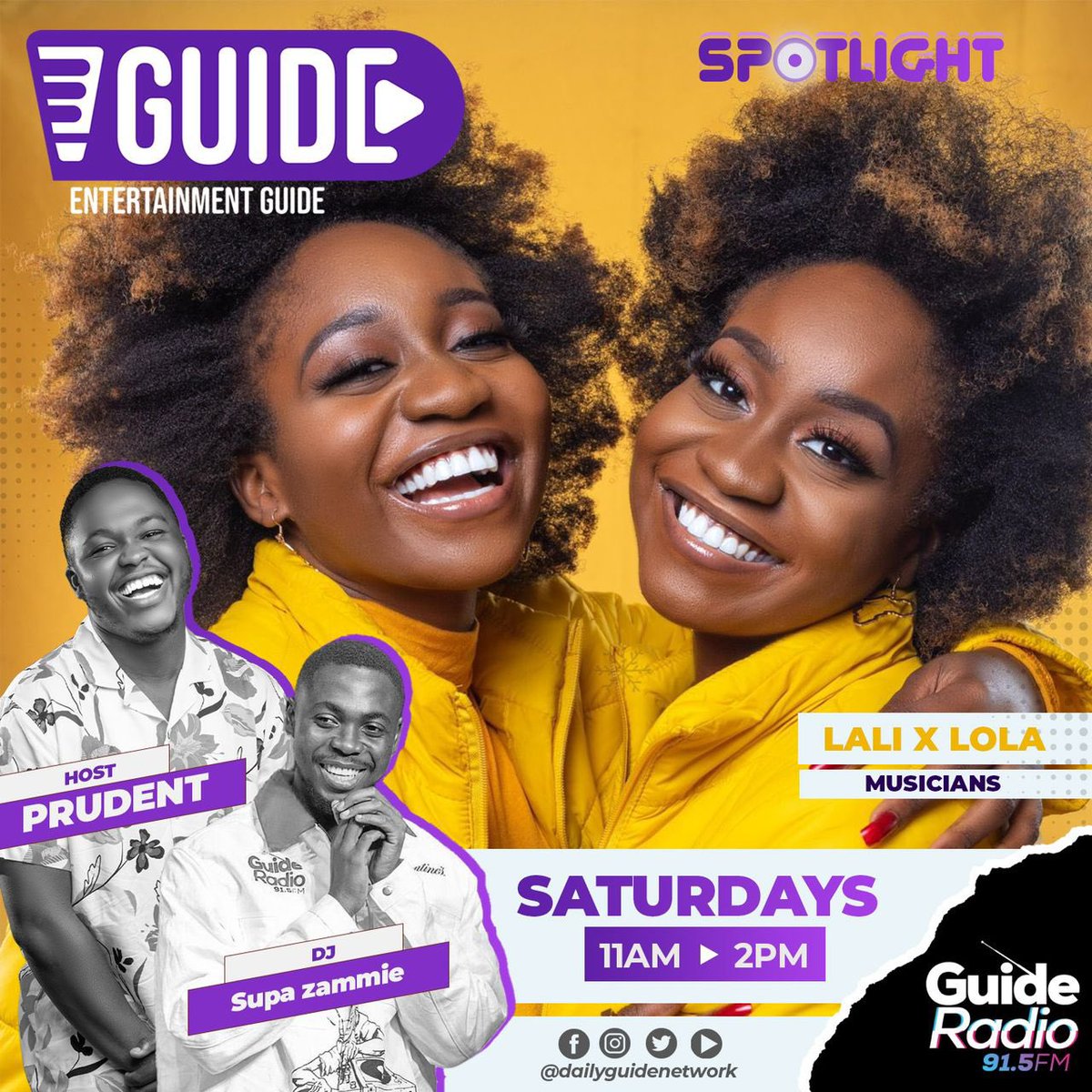 GuideRadio915's tweet image. Happy to have @LaliXLola1 come through to speak with @wallace_prudent and @Supa_Zammie on #EGuide.
Tune in to 91.5 FM or tap the link ⬇️
dailyguidenetwork.com/guide-radio-li…
#TheNewWave