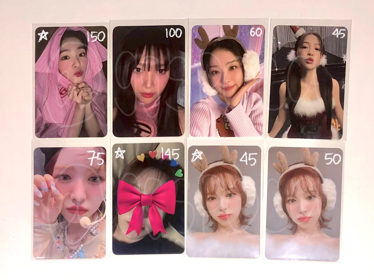 wts lfb ina
 
aab red velvet
- Irene Birthday Cake 
- Joy Birthday KTOWN POB
- Wendy Birthday SMini
- Wendy Dear U Letter Month 10
- Seulgi, Wendy, Yeri Pink Christmas

⭐️ = Slight
📬 Exc. admin 3.2%
🏡 Dom Jakarta

🏷️ rv pc photocard album benefit po benefit tc md