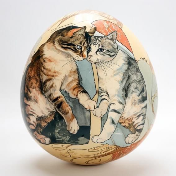 LewisMediaAUS's tweet photo. Happy eat chocolate for breakfast day. #AIart #easter2023 #eastercats #CatsofTwittter #AIArtCommunity #AIArtistCommunity #EasterEggs https://t.co/k5RDPOEXvQ