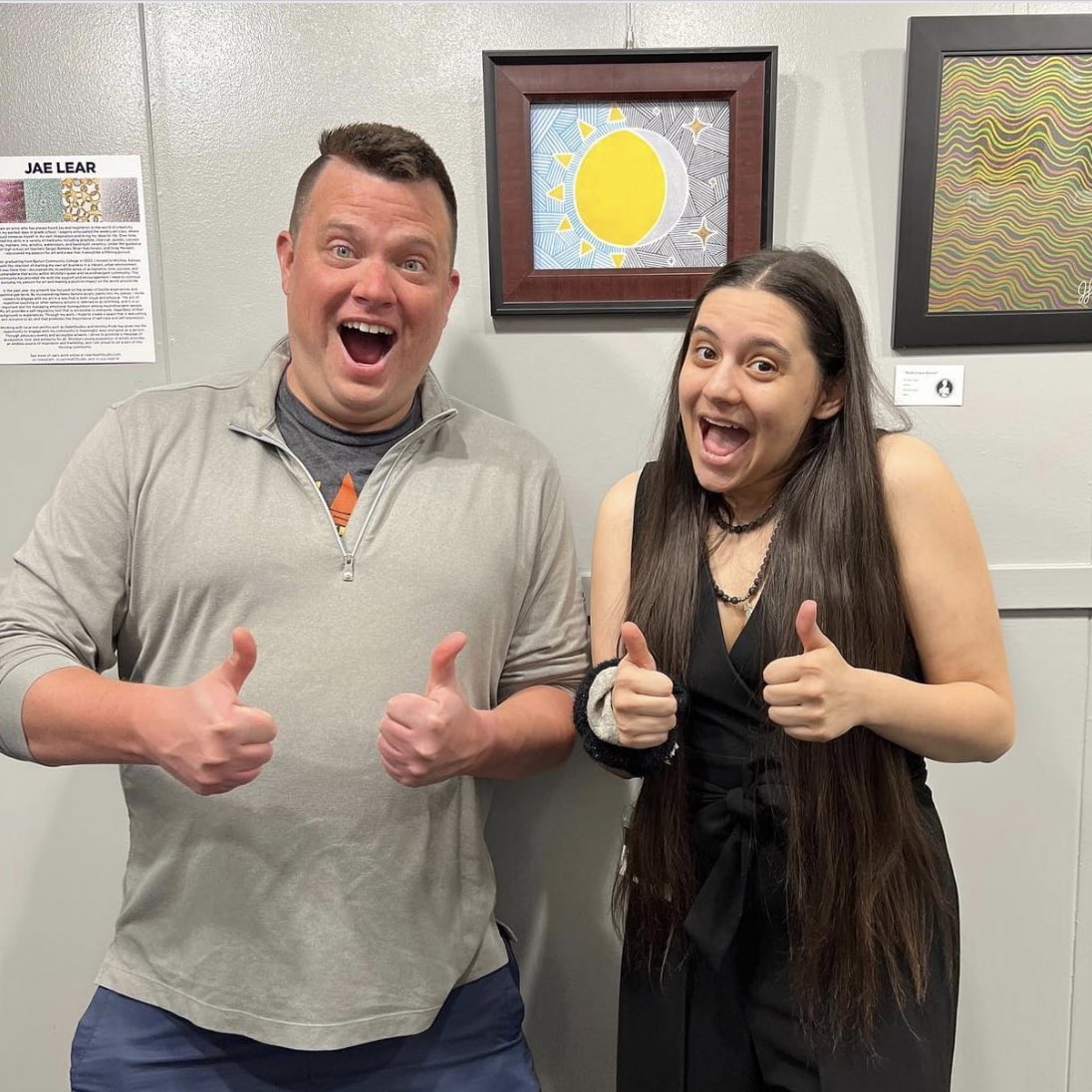 had an art show, sold an art print, gallery owner said “do fun one”, and we did.