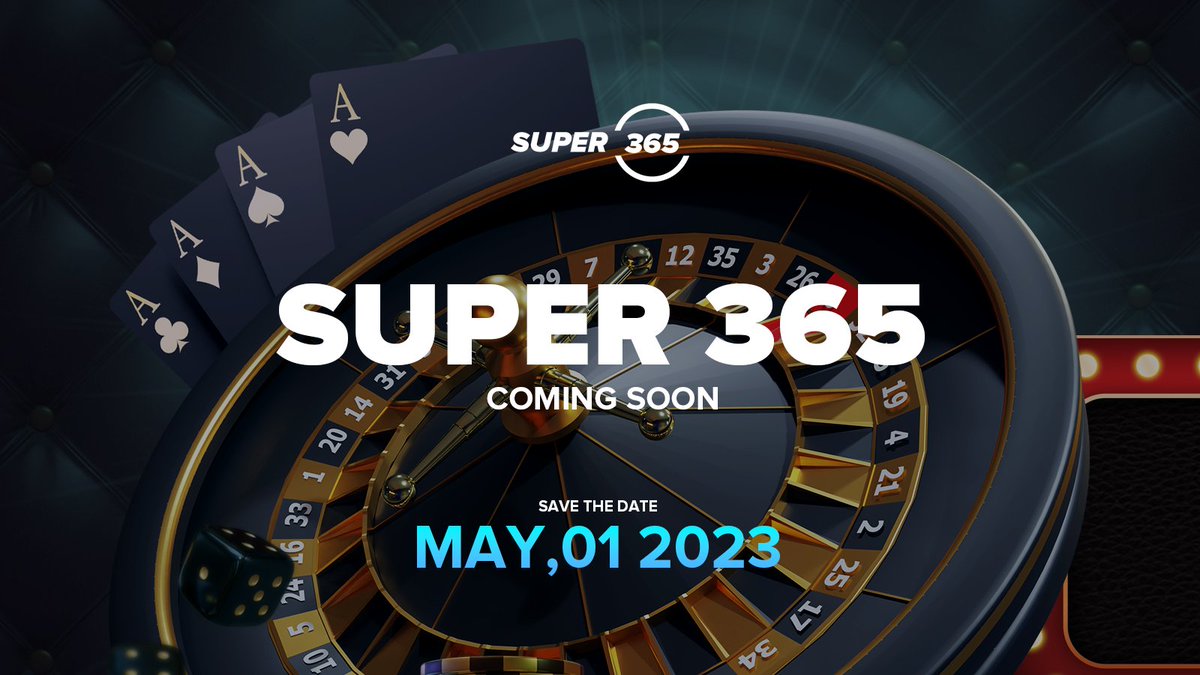 super365X's tweet photo. Never bet on any number that start with a ...
.
.
.
.

See you on May 1!
https://t.co/cbV2NClNhZ

#super365 #comingsoon #india #asia #sports #casino #esport #bonus #promotion #getready #May1st #ROULETTE #OnlineCasino #ipl2023updates #ipl #baccarat https://t.co/aY1uvTZN2F