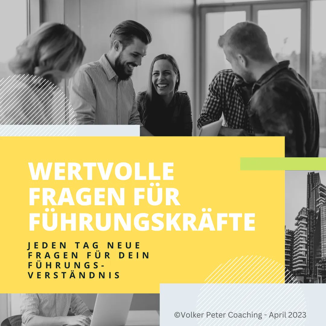 PeterVolker's tweet photo. Selbstreflexion meiner Führungsarbeit, hier die heutige Frage: Welche konkreten 3 Schritte können Führungskräfte unternehmen, um ein positives Arbeitsumfeld zu schaffen? 
#leadership #leader #Leaders #coach #Training #bvmw
Termin: https://t.co/sigjxVnJGl https://t.co/VDdvXv86wo