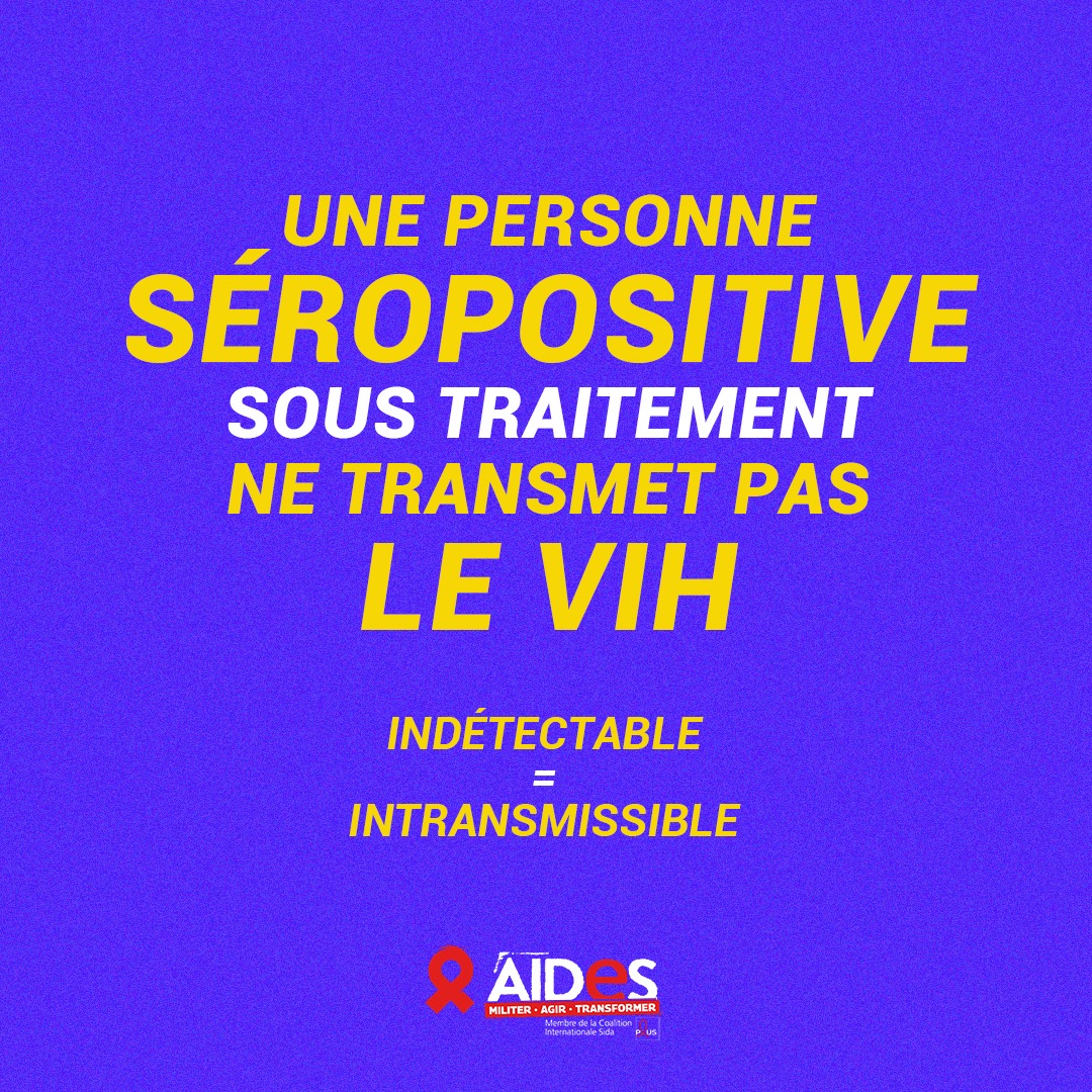 Fabrice_Pilorge's tweet image. Avoir une relation sexuelle avec une personne séropositive indétectable ne présente 𝗔𝗨𝗖𝗨𝗡 risque d’infection au #VIH 🫶